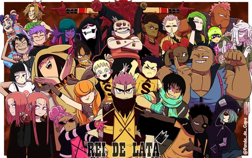 Todos os personagens principais.